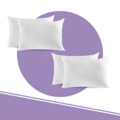 Satin Stripe Comfort Spring Back Bounce Pillows(Satin Stripe Comfort Spring Back Bounce Pillows Pack Of 2) -Bedding Discount Store 14 1