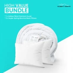 Love2Sleep Value Bundle - 10.5 Tog Poly Cotton W/ 2 Bouncy Pillows(Love2sleep Value Bundle 10 5 Tog Poly Cotton W 2 Bouncy Pillows) -Bedding Discount Store 1 71cdd8fb ad40 4c2b a4fa 7b4a2fc97de5