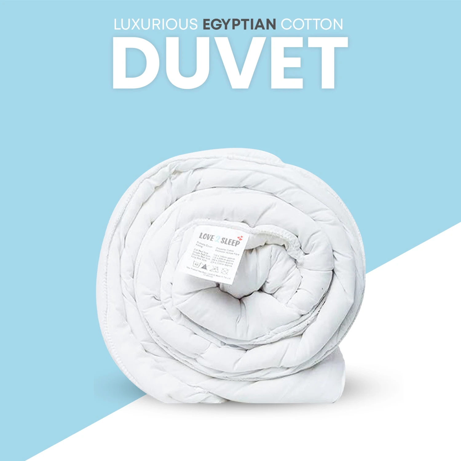 Hotel Quality 5* Egyptian Cotton Percale Premium Duvet - 10.5 Tog All Year Round Quilt(Hotel Quality 5 Egyptian Cotton Percale Premium Duvet 10 5 Tog All Year Round Quilt) 4 Hotel Quality 5* Egyptian Cotton Percale Premium Duvet - 10.5 Tog All Year Round Quilt(Hotel Quality 5 Egyptian Cotton Percale Premium Duvet 10 5 Tog All Year Round Quilt) - Image 2