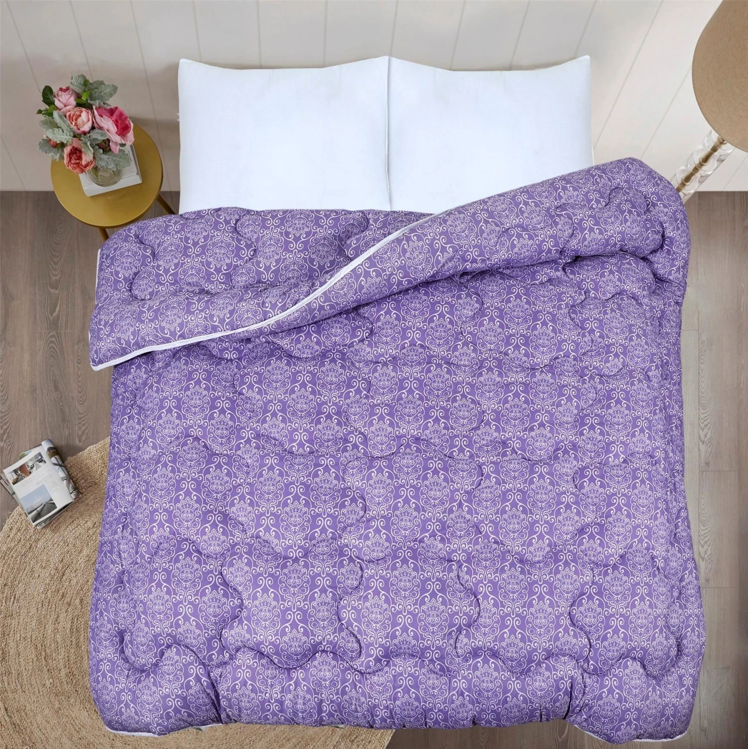 Soft Touch Coverless Microfibre Ultimate Comfort Duvet Quilt 10.5 Tog - Purple Damask(Soft Touch Coverless Microfibre Ultimate Comfort Duvet Quilt 10 5 Tog Purple Damask) 16 Soft Touch Coverless Microfibre Ultimate Comfort Duvet Quilt 10.5 Tog - Purple Damask(Soft Touch Coverless Microfibre Ultimate Comfort Duvet Quilt 10 5 Tog Purple Damask) - Image 14
