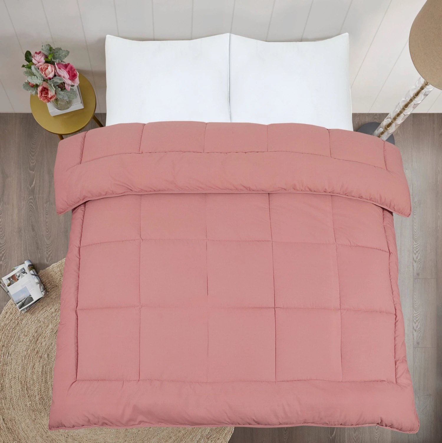 Heavyweight Ultra Bounce 13.5 Tog Warm Duvet – Dusty Pink(Heavyweight Ultra Bounce 13 5 Tog Warm Duvet Dusty Pink) 7 Heavyweight Ultra Bounce 13.5 Tog Warm Duvet – Dusty Pink(Heavyweight Ultra Bounce 13 5 Tog Warm Duvet Dusty Pink) - Image 5