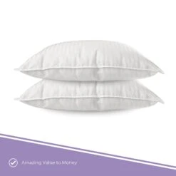 Satin Stripe Comfort Spring Back Bounce Pillows(Satin Stripe Comfort Spring Back Bounce Pillows Pack Of 2) -Bedding Discount Store 3 1e46e2ba 9967 4223 9f73 fc2e547d0ffb