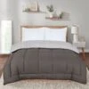 13.5 Tog Box Stitching Reversible Coverless Polycotton Duvet – Grey & Charcoal(13 5 Tog Box Stitching Reversible Coverless Polycotton Duvet Grey Charcoal 1) -Bedding Discount Store 41