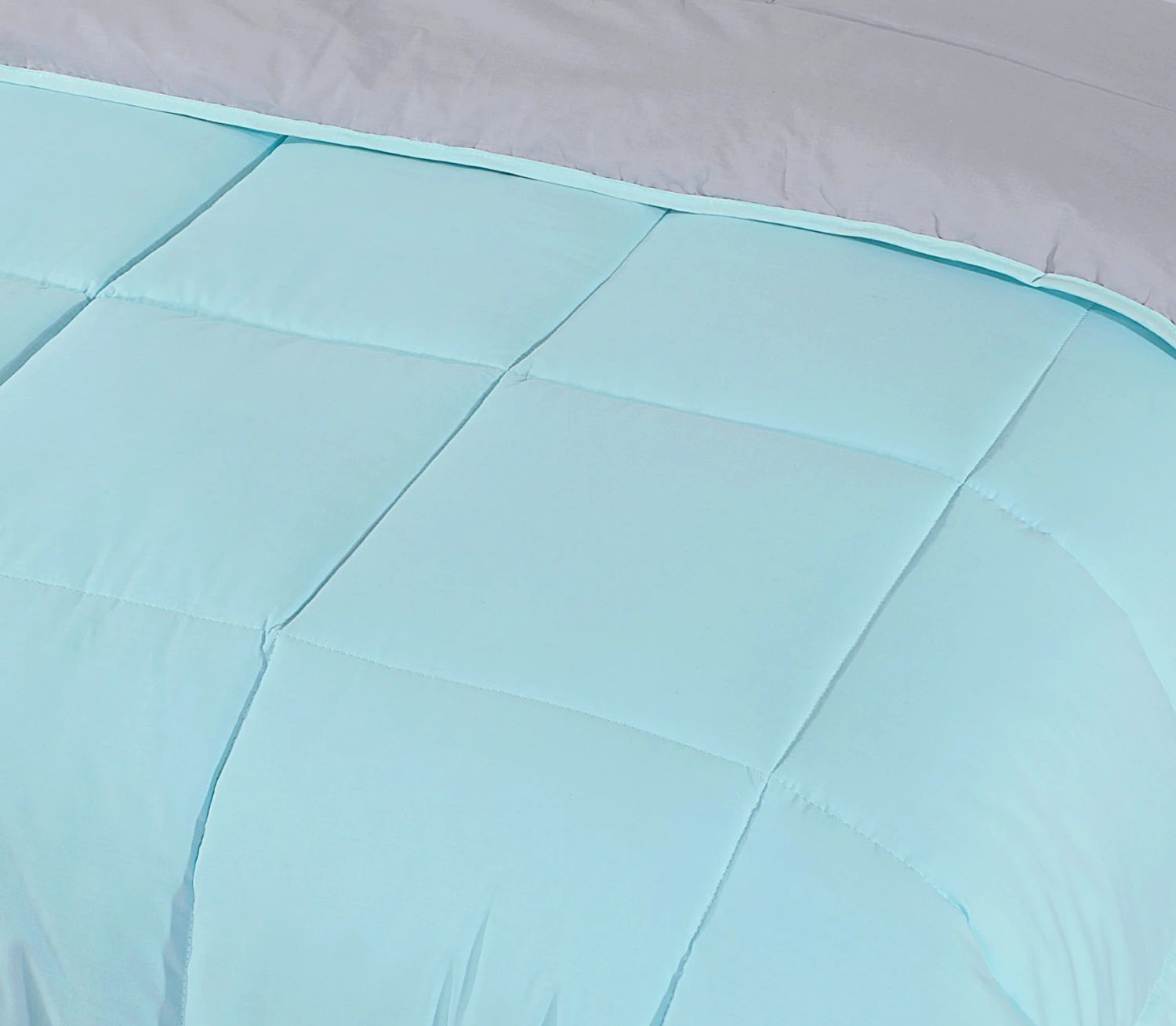 7.5 Tog Box Stitching Reversible Coverless Polycotton Duvet – Teal And Grey(7 5 Tog Box Stitching Reversible Coverless Polycotton Duvet Teal And Grey) 5 7.5 Tog Box Stitching Reversible Coverless Polycotton Duvet – Teal And Grey(7 5 Tog Box Stitching Reversible Coverless Polycotton Duvet Teal And Grey) - Image 3