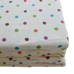 100% Cotton Thermal Flannelette Fitted Sheet : Polka Dot(100 Cotton Thermal Flannelette Fitted Sheet Coffee)