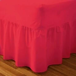 Poly Cotton Valance Sheet : Red(Poly Cotton Valance Sheet Red)