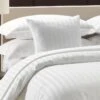 Satin Stripe Duvet Cover With Pillowcase - White(Satin Stripe Duvet Cover With Pillowcase White) -Bedding Discount Store 61RTxKehLbL. AC SL1067
