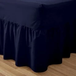 Egyptian Cotton Valance Sheet : Navy Blue(Egyptian Cotton Valance Sheet Navy Blue)
