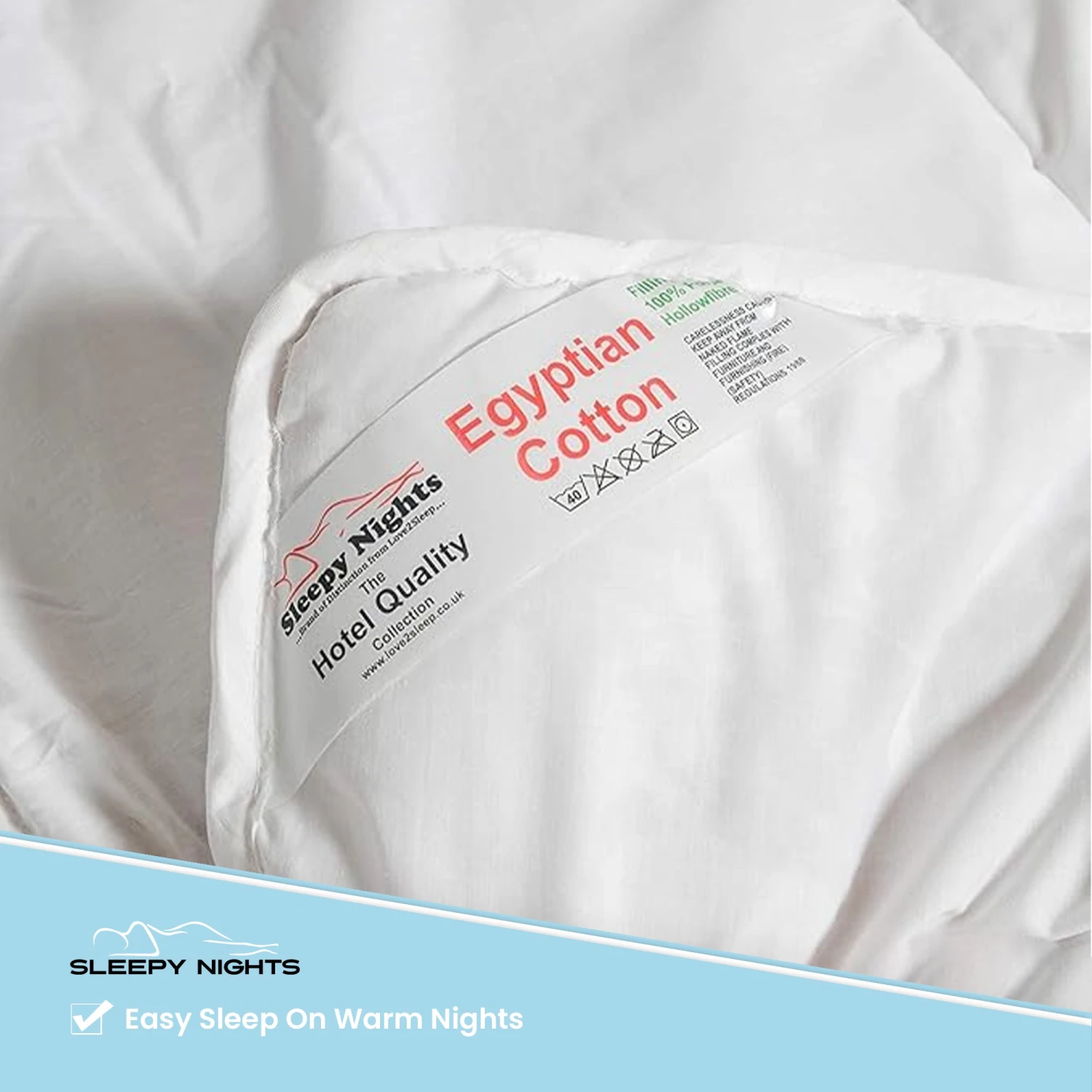 Hotel Quality 5* Egyptian Cotton Percale Premium Duvet - 4.5 Tog Summer Quilt(Hotel Quality 5 Egyptian Cotton Percale Premium Duvet 4 5 Tog Summer Quilt) 9 Hotel Quality 5* Egyptian Cotton Percale Premium Duvet - 4.5 Tog Summer Quilt(Hotel Quality 5 Egyptian Cotton Percale Premium Duvet 4 5 Tog Summer Quilt) - Image 7
