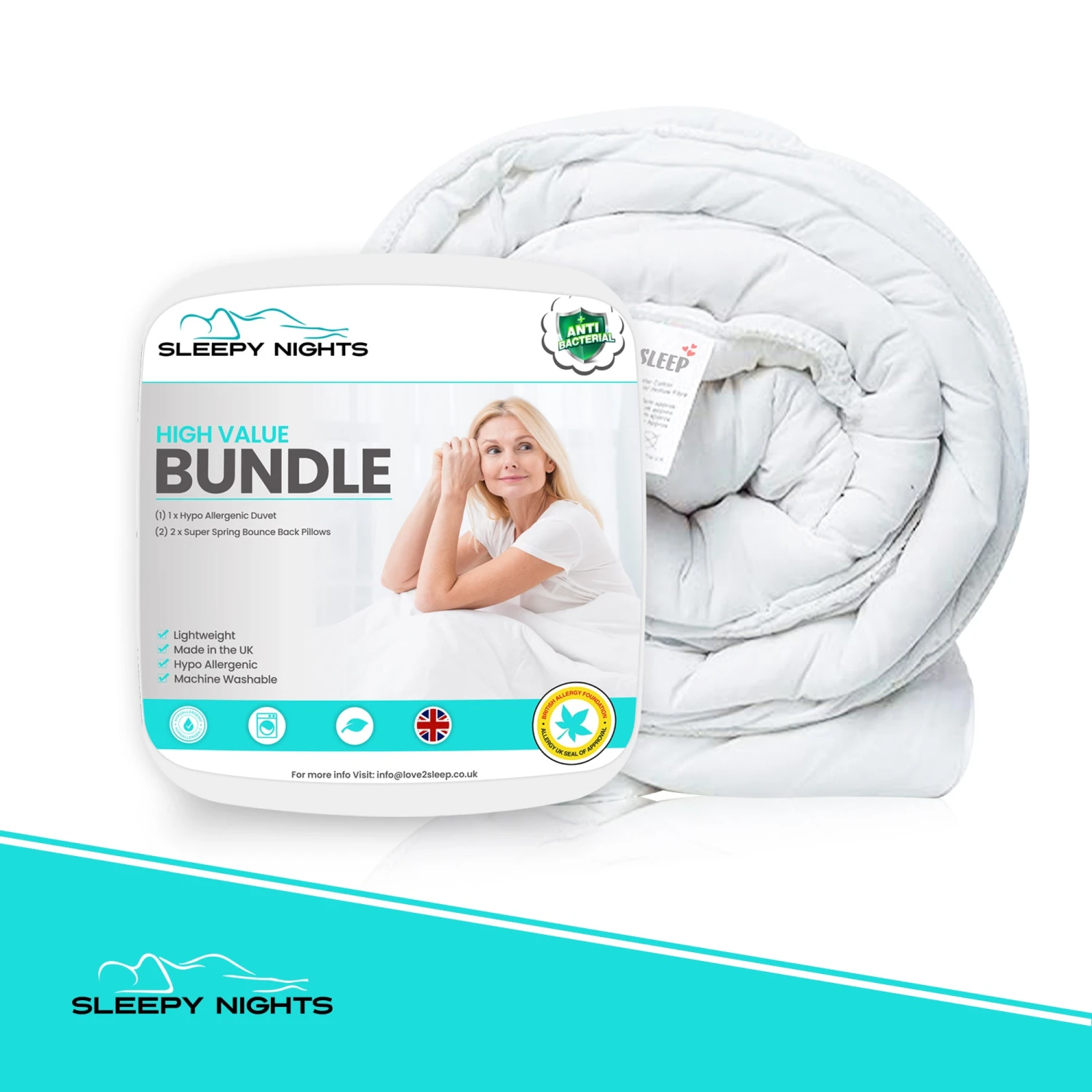 4.5 Tog Ultimate Value Bundle - Super Spring Poly Cotton Duvet Quilt With 2 Ultra Bounce Pillows(4 5 Tog Ultimate Value Bundle Super Spring Poly Cotton Duvet Quilt With 2 Ultra Bounce Pillows) 3 4.5 Tog Ultimate Value Bundle - Super Spring Poly Cotton Duvet Quilt With 2 Ultra Bounce Pillows(4 5 Tog Ultimate Value Bundle Super Spring Poly Cotton Duvet Quilt With 2 Ultra Bounce Pillows)