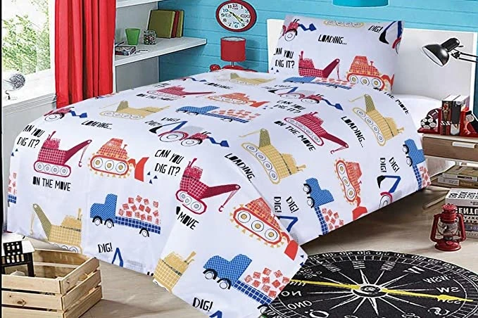 Junior Cot Bed Duvet Cover And Pillow Set- Cotton Rich – On The Move(Junior Cot Bed Duvet Cover And Pillow Set Cotton Rich On The Move) 3 Junior Cot Bed Duvet Cover And Pillow Set- Cotton Rich – On The Move(Junior Cot Bed Duvet Cover And Pillow Set Cotton Rich On The Move)