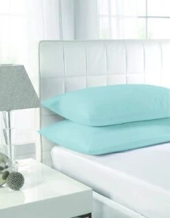 Egyptian Cotton Pillow Cases : Duck Egg(Egyptian Cotton Pillow Cases Duck Egg)