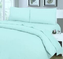 Egyptian Cotton Flat Sheet : Duck Egg(Egyptian Cotton Flat Sheet Duck Egg)