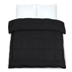 Heavyweight Ultra Bounce Coverless 13.5 Tog Warm Duvet – Black(Heavyweight Ultra Bounce13 5 Tog Warm Duvet Black) -Bedding Discount Store 75