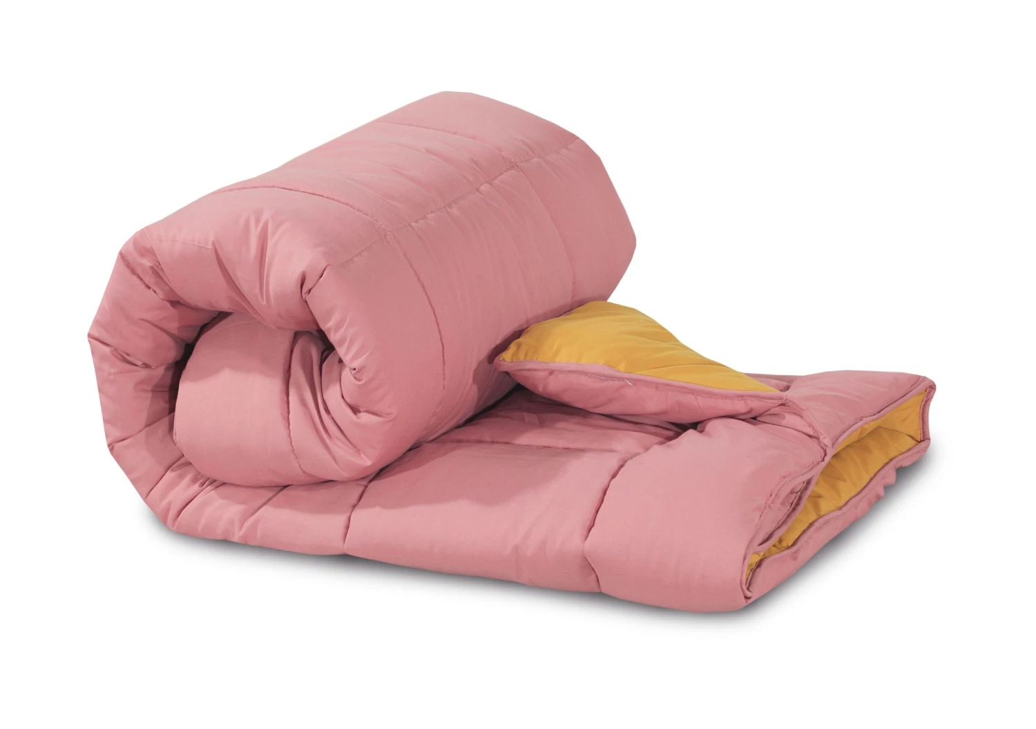 7.5 Tog Box Stitching Reversible Coverless Polycotton Duvet – Mustard & Pink(7 5 Tog Box Stitching Reversible Coverless Polycotton Duvet Mustard Pink) 8 7.5 Tog Box Stitching Reversible Coverless Polycotton Duvet – Mustard & Pink(7 5 Tog Box Stitching Reversible Coverless Polycotton Duvet Mustard Pink) - Image 6