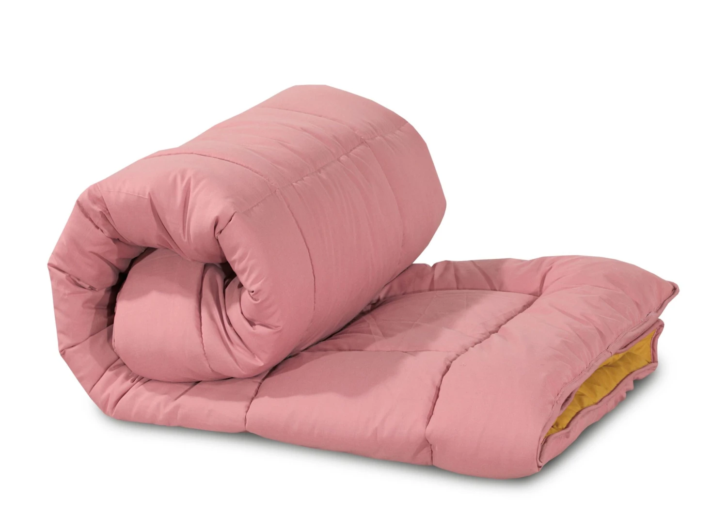 7.5 Tog Box Stitching Reversible Coverless Polycotton Duvet – Mustard & Pink(7 5 Tog Box Stitching Reversible Coverless Polycotton Duvet Mustard Pink) 9 7.5 Tog Box Stitching Reversible Coverless Polycotton Duvet – Mustard & Pink(7 5 Tog Box Stitching Reversible Coverless Polycotton Duvet Mustard Pink) - Image 7