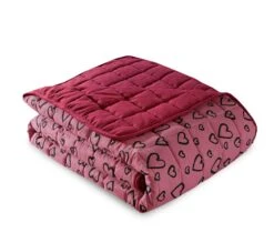 Quilted 4.5 Tog Reversible Coverless Printed Duvet Quilt - Hearts(Quilted 4 5 Tog Reversible Coverless Printed Duvet Quilt Hearts) 13 Quilted 4.5 Tog Reversible Coverless Printed Duvet Quilt - Hearts(Quilted 4 5 Tog Reversible Coverless Printed Duvet Quilt Hearts) -Bedding Discount Store 98A0246res
