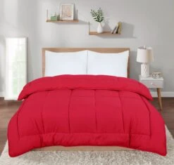 Heavyweight Ultra Bounce Coverless 13.5 Tog Warm Duvet – Red(Heavyweight Ultra Bounce 13 5 Tog Warm Duvet Red)