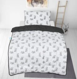 Kids Coverless Printed 7.5 Tog Washable Quilt With Pillow Set 120 X 150 Cm – Sleepy Bear(Kids Coverless Printed 7 5 Tog Washable Quilt With Pillow Set 120 X 150 Cm Sleepy Bear)