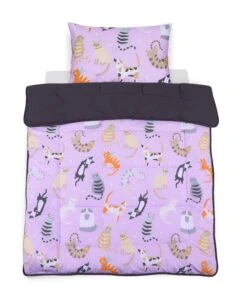 Kids Coverless Printed 7.5 Tog Washable Quilt With Pillow Set 120 X 150 Cm – Cats Party(Kids Coverless Printed 7 5 Tog Washable Quilt With Pillow Set 120 X 150 Cm Cats Party) -Bedding Discount Store 98A4498f