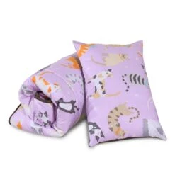 Kids Coverless Printed 7.5 Tog Washable Quilt With Pillow Set 120 X 150 Cm – Cats Party(Kids Coverless Printed 7 5 Tog Washable Quilt With Pillow Set 120 X 150 Cm Cats Party) -Bedding Discount Store 98A4501f