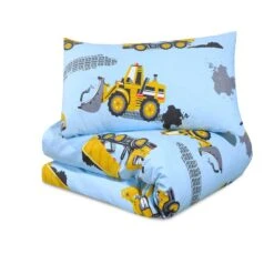 Junior Cot Bed Duvet Cover And Pillow Set- Cotton Rich 120 X 150 Cm – Building Site(Junior Cot Bed Duvet Cover And Pillow Set Cotton Rich 120 X 150 Cm Building Site) -Bedding Discount Store 98A4867f