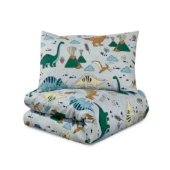 Junior Cot Bed Duvet Cover And Pillow Set- Cotton Rich 120 X 150 Cm – Jurassic World(Junior Cot Bed Duvet Cover And Pillow Set Cotton Rich 120 X 150 Cm Jurassic World) -Bedding Discount Store 98A4880f