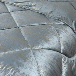 Glamour Coverless Crushed Velvet Quilted Duvet Silver Gold(Glamour Coverless Crushed Velvet Quilted Duvet Silver Gold) -Bedding Discount Store 98A4892