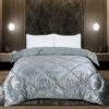 Glamour Coverless Crushed Velvet Quilted Duvet Silver Gold(Glamour Coverless Crushed Velvet Quilted Duvet Silver Gold) -Bedding Discount Store 98A4893ff