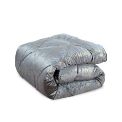 Glamour Coverless Crushed Velvet Quilted Duvet Silver Gold(Glamour Coverless Crushed Velvet Quilted Duvet Silver Gold) -Bedding Discount Store 98A4895f