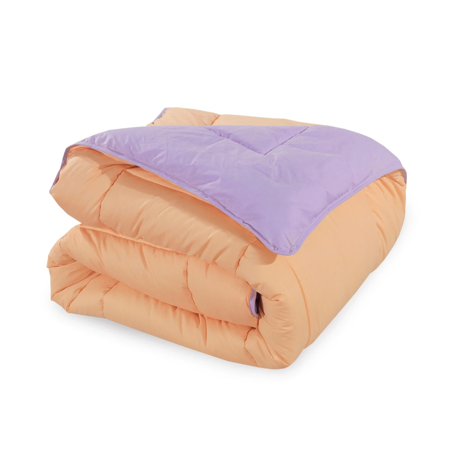 Box Stitching Reversible Coverless Polycotton Duvet – Peach & Lilac(Box Stitching Reversible Coverless Polycotton Duvet Peach Lilac) 8 Box Stitching Reversible Coverless Polycotton Duvet – Peach & Lilac(Box Stitching Reversible Coverless Polycotton Duvet Peach Lilac) - Image 6