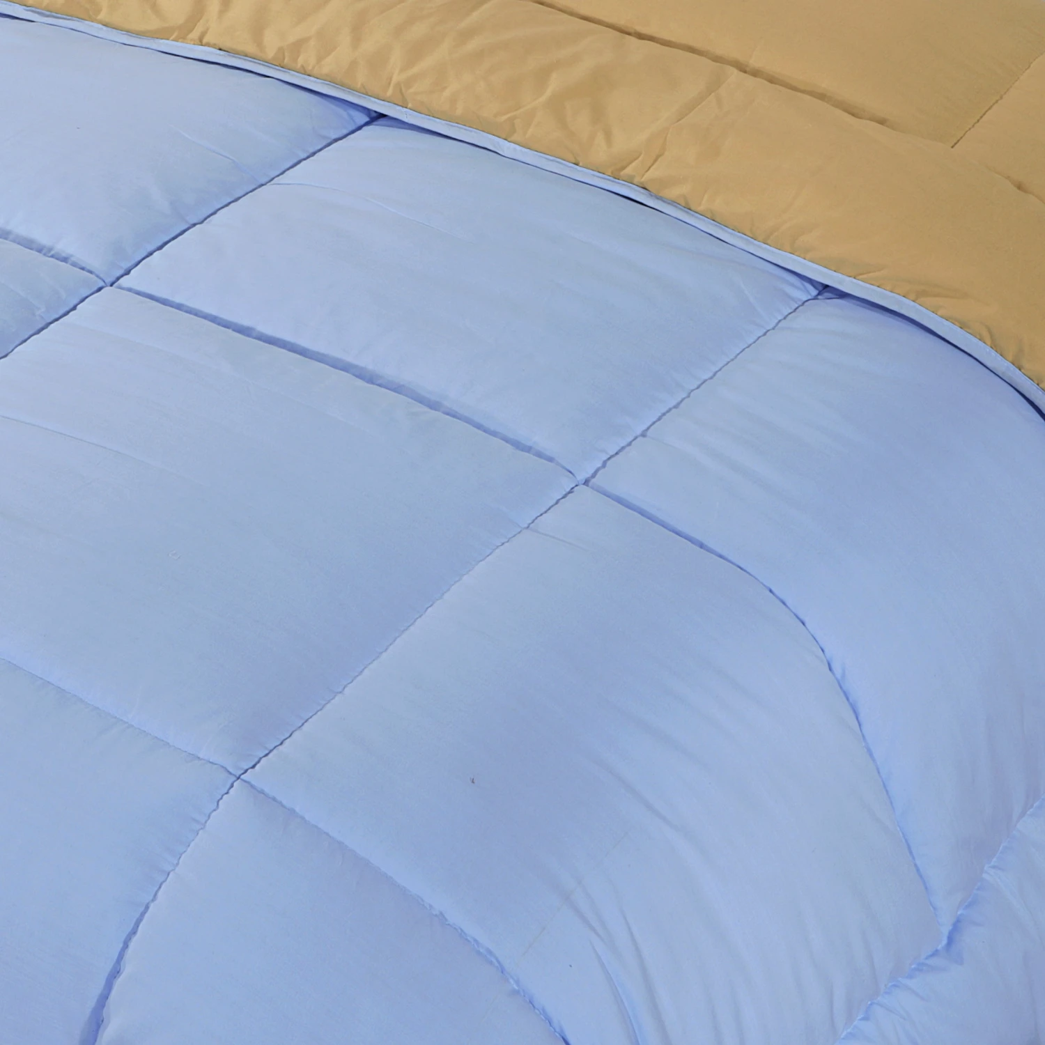 Box Stitching Reversible Coverless Polycotton Duvet – Sand & Sky Blue(Box Stitching Reversible Coverless Polycotton Duvet Sand Sky Blue) 5 Box Stitching Reversible Coverless Polycotton Duvet – Sand & Sky Blue(Box Stitching Reversible Coverless Polycotton Duvet Sand Sky Blue) - Image 3