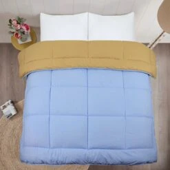Box Stitching Reversible Coverless Polycotton Duvet – Sand & Sky Blue(Box Stitching Reversible Coverless Polycotton Duvet Sand Sky Blue) 13 Box Stitching Reversible Coverless Polycotton Duvet – Sand & Sky Blue(Box Stitching Reversible Coverless Polycotton Duvet Sand Sky Blue) -Bedding Discount Store 98A5521f