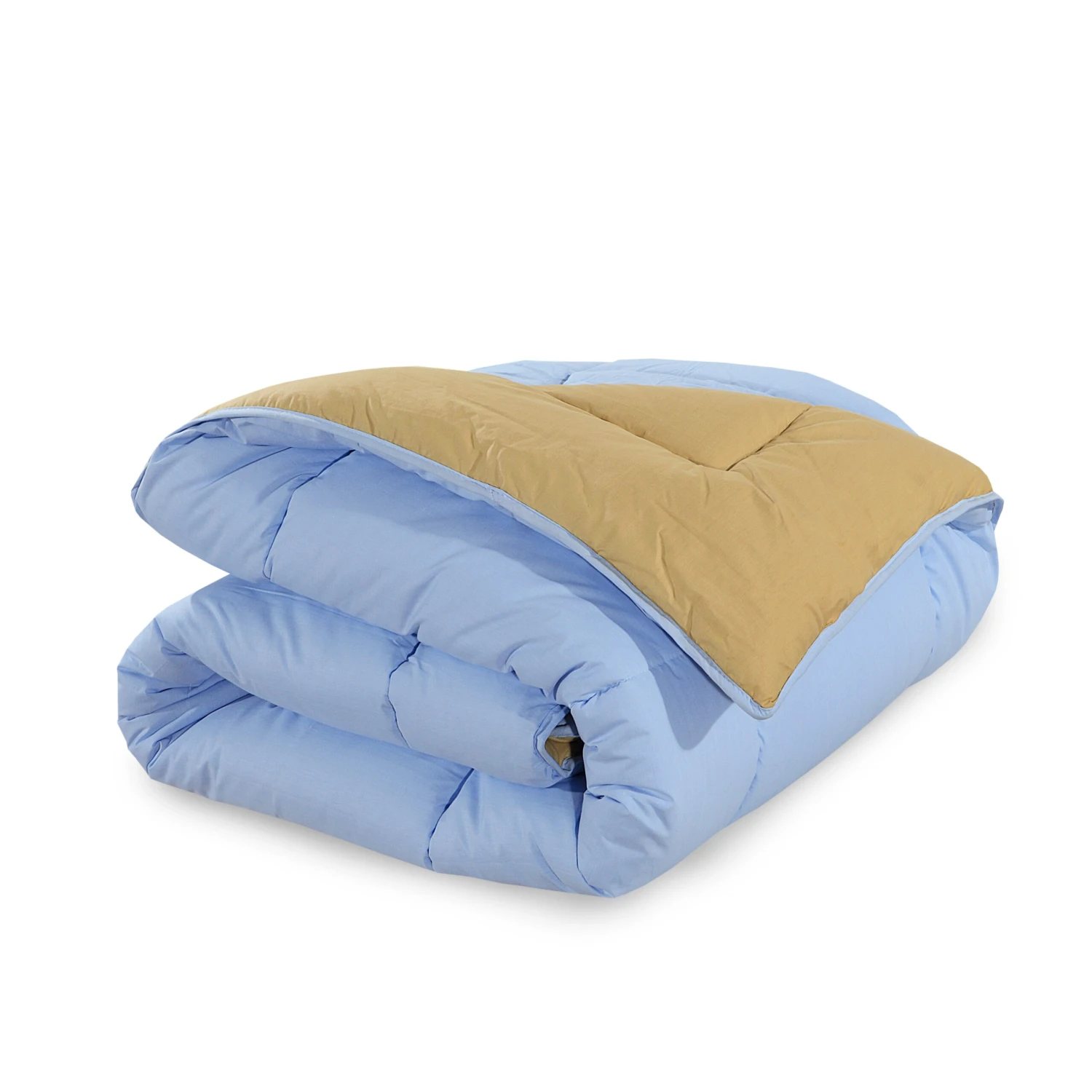 Box Stitching Reversible Coverless Polycotton Duvet – Sand & Sky Blue(Box Stitching Reversible Coverless Polycotton Duvet Sand Sky Blue) 8 Box Stitching Reversible Coverless Polycotton Duvet – Sand & Sky Blue(Box Stitching Reversible Coverless Polycotton Duvet Sand Sky Blue) - Image 6