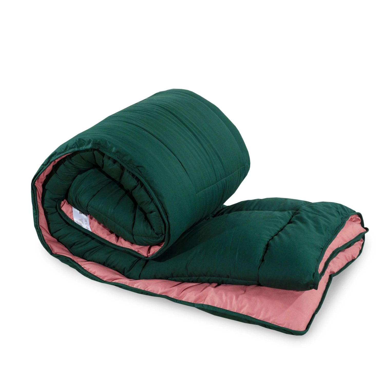 Box Stitching Reversible Coverless Polycotton Duvet – Bottle Green & Dusty Pink(Box Stitching Reversible Coverless Polycotton Duvet Bottle Green Dusty Pink) 9 Box Stitching Reversible Coverless Polycotton Duvet – Bottle Green & Dusty Pink(Box Stitching Reversible Coverless Polycotton Duvet Bottle Green Dusty Pink) - Image 7