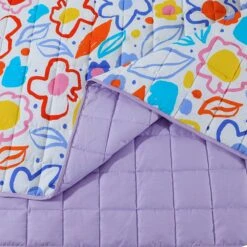 Quilted 4.5 Tog Reversible Coverless Printed Duvet Quilt - Scribbles(Quilted 4 5 Tog Reversible Coverless Printed Duvet Quilt Scribbles) -Bedding Discount Store 98A6422res