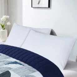 Quilted 4.5 Tog Reversible Coverless Printed Duvet Quilt - Blue Geometric(Quilted 4 5 Tog Reversible Coverless Printed Duvet Quilt Blue Geometric) 11 Quilted 4.5 Tog Reversible Coverless Printed Duvet Quilt - Blue Geometric(Quilted 4 5 Tog Reversible Coverless Printed Duvet Quilt Blue Geometric) -Bedding Discount Store 98A6504fres