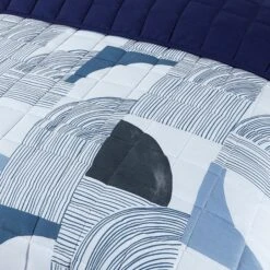 Quilted 4.5 Tog Reversible Coverless Printed Duvet Quilt - Blue Geometric(Quilted 4 5 Tog Reversible Coverless Printed Duvet Quilt Blue Geometric) 12 Quilted 4.5 Tog Reversible Coverless Printed Duvet Quilt - Blue Geometric(Quilted 4 5 Tog Reversible Coverless Printed Duvet Quilt Blue Geometric) -Bedding Discount Store 98A6506res