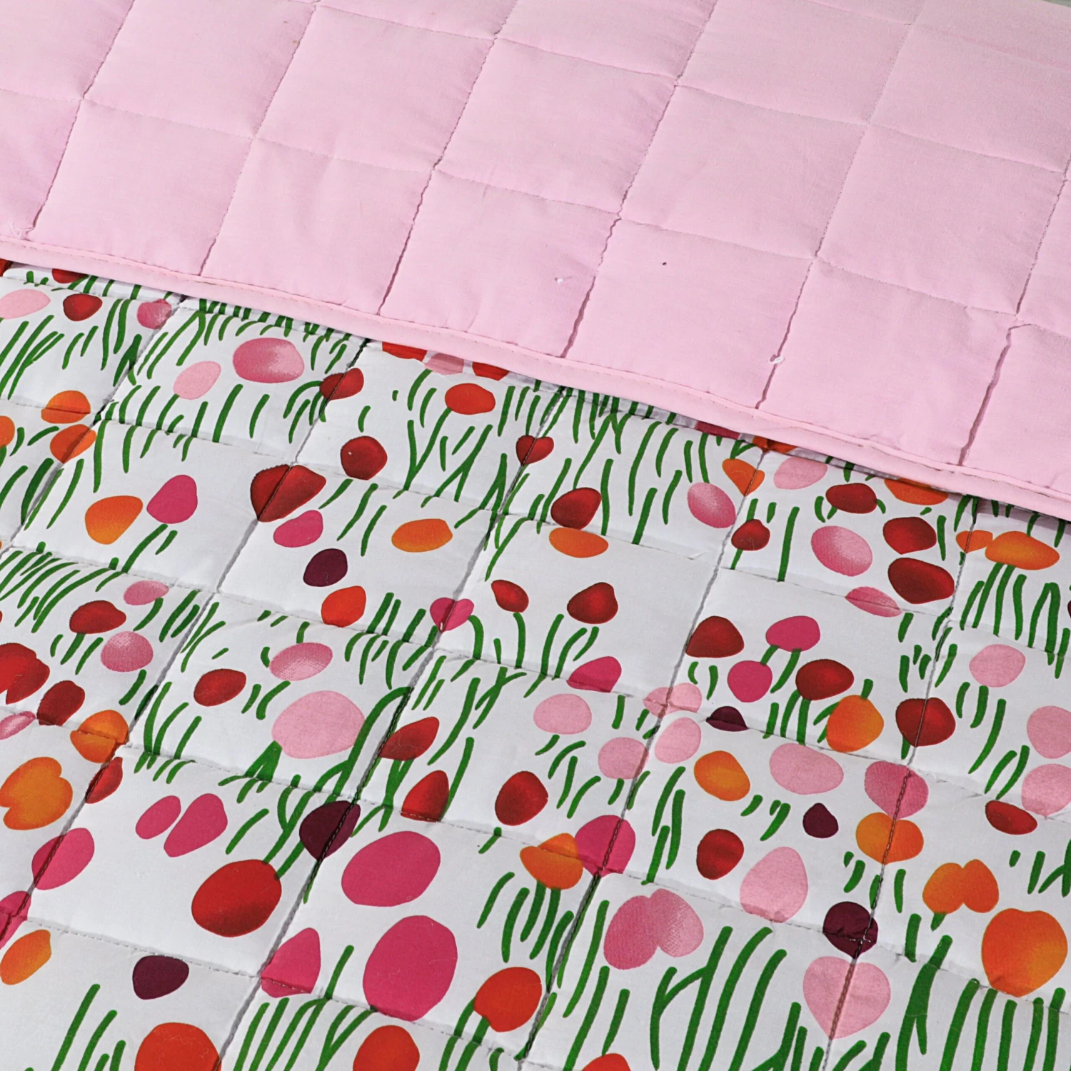 Quilted 4.5 Tog Reversible Coverless Printed Duvet Quilt - Meadow(Quilted 4 5 Tog Reversible Coverless Printed Duvet Quilt Meadow) 6 Quilted 4.5 Tog Reversible Coverless Printed Duvet Quilt - Meadow(Quilted 4 5 Tog Reversible Coverless Printed Duvet Quilt Meadow) - Image 4