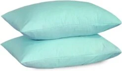 Cotton Pillowcases Pillow Cover Pair - Duck Egg Blue(Cotton Pillowcases Pillow Cover Pair Duck Egg Blue)
