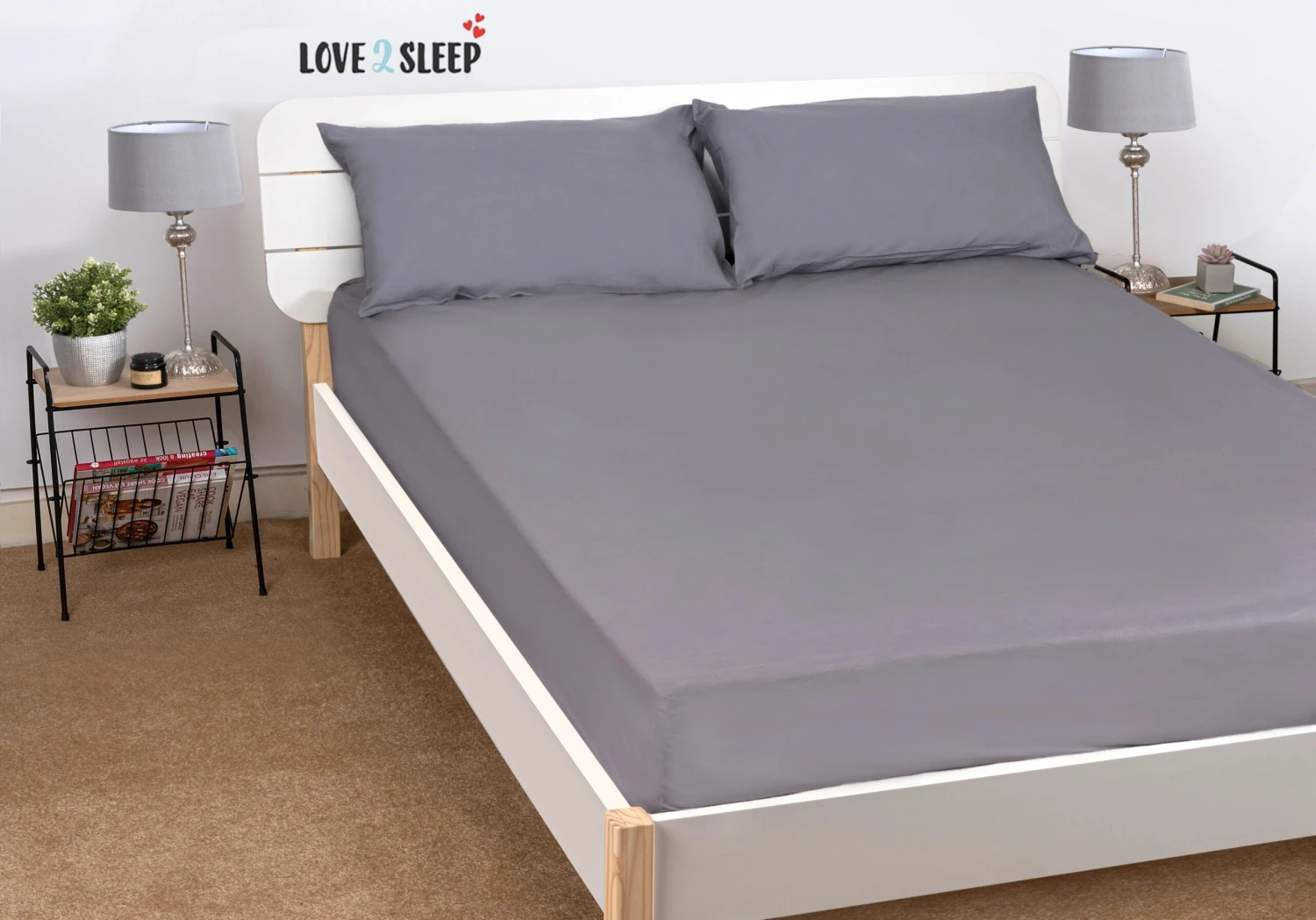 Egyptian Cotton Flat Sheet : Grey(Egyptian Cotton Flat Sheet Grey) 3 Egyptian Cotton Flat Sheet : Grey(Egyptian Cotton Flat Sheet Grey)