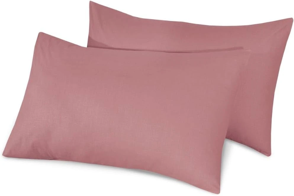 Cotton Pillowcases Pillow Cover Pair - Dusty Pink(Cotton Pillowcases Pillow Cover Pair Dusty Pink) 5 Cotton Pillowcases Pillow Cover Pair - Dusty Pink(Cotton Pillowcases Pillow Cover Pair Dusty Pink) - Image 3