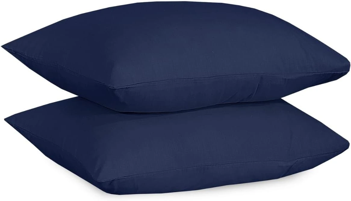 Cotton Pillowcases Pillow Cover Pair - Navy Blue(Cotton Pillowcases Pillow Cover Pair Navy Blue) 3 Cotton Pillowcases Pillow Cover Pair - Navy Blue(Cotton Pillowcases Pillow Cover Pair Navy Blue)