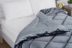 Glamour Opulent Coverless Velvet Duvet - Silver(Glamour Opulent Coverless Velvet Duvet Silver) -Bedding Discount Store Silver3