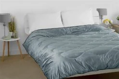 Glamour Opulent Coverless Velvet Duvet - Silver(Glamour Opulent Coverless Velvet Duvet Silver) -Bedding Discount Store Silver4
