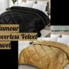 Glamour Opulent Coverless Velvet Duvet Heavy 13.5 Tog Black Gold(Glamour Opulent Coverless Velvet Duvet Heavy 13 5 Tog Black Gold) -Bedding Discount Store VelvetBoth
