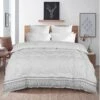 Soft Touch Coverless Microfibre Ultimate Comfort Duvet Quilt 10.5 Tog – Grey Circles(Soft Touch Coverless Microfibre Ultimate Comfort Duvet Quilt 10 5 Tog Grey Circles) -Bedding Discount Store gc1