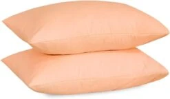 Cotton Pillowcases Pillow Cover Pair - Peach(Cotton Pillowcases Pillow Cover Pair Peach)