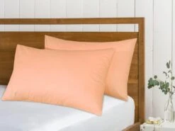 Cotton Pillowcases Pillow Cover Pair - Peach(Cotton Pillowcases Pillow Cover Pair Peach) -Bedding Discount Store peach4