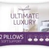 Snuggledown Ultimate Luxury White Pillows : 2 Pack(Snuggledown Ultimate Luxury White Pillows 2 Pack) 2 Snuggledown Ultimate Luxury White Pillows : 2 Pack(Snuggledown Ultimate Luxury White Pillows 2 Pack) -Bedding Discount Store q7